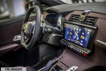 dashboard, modern touchscreen infotainment display