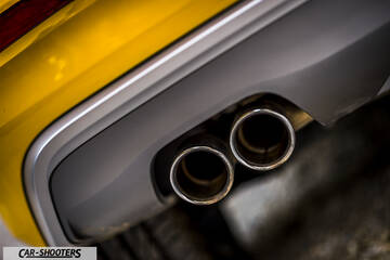 Audi Q2 – detail, dual exhaust tips close-up