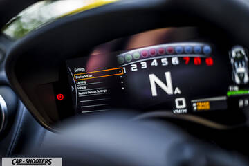 Mclaren 570S – dashboard, digital instrument cluster