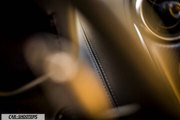 Mclaren 570S – detail, stitched leather interior detail