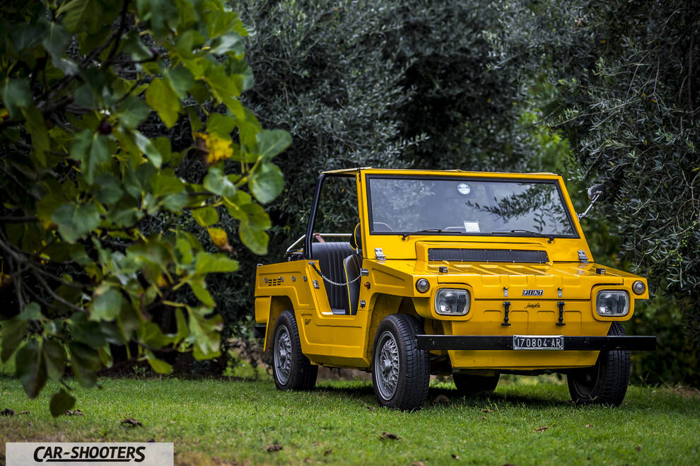 Fiat Jungla Savio – front three-quarter, yellow parked on grass