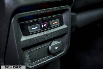 Volkswagen Tiguan – detail, rear climate control panel