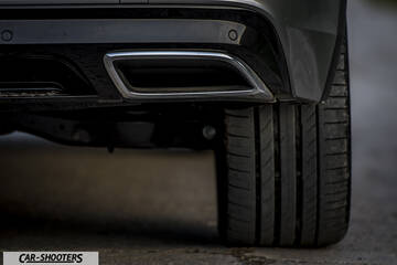 Volkswagen Tiguan – detail, exhaust tip close-up