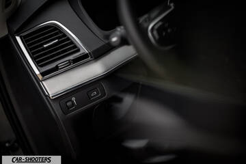 Volvo XC90 – dashboard, air vent and dashboard buttons close-up