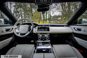 dashboard, modern dual touchscreens