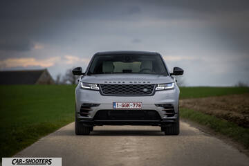 front three-quarter, silver on a country road