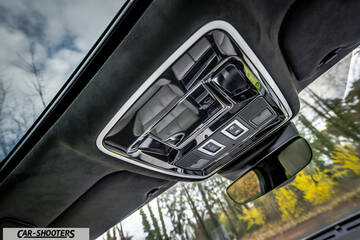 interior, overhead console close-up