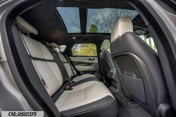interior, leather rear seats with panoramic sunroof