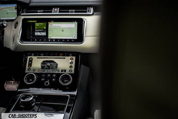 dashboard, dual touchscreen infotainment system