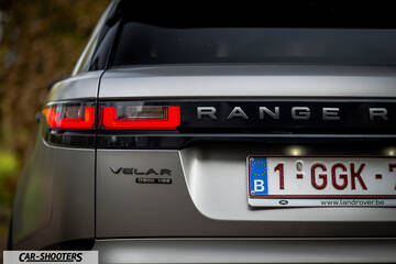 rear view, silver with a belgian license plate