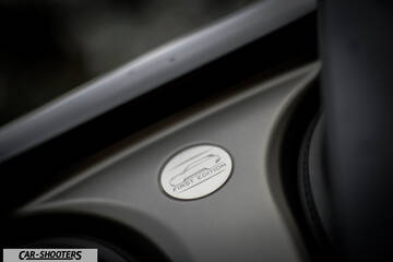 detail, interior badge close-up