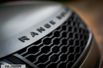 detail, hood badge and front grille close-up