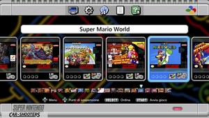 Mini – detail, video game menu interface