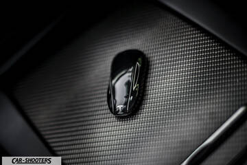 Tesla Model S – detail, car key fob close up