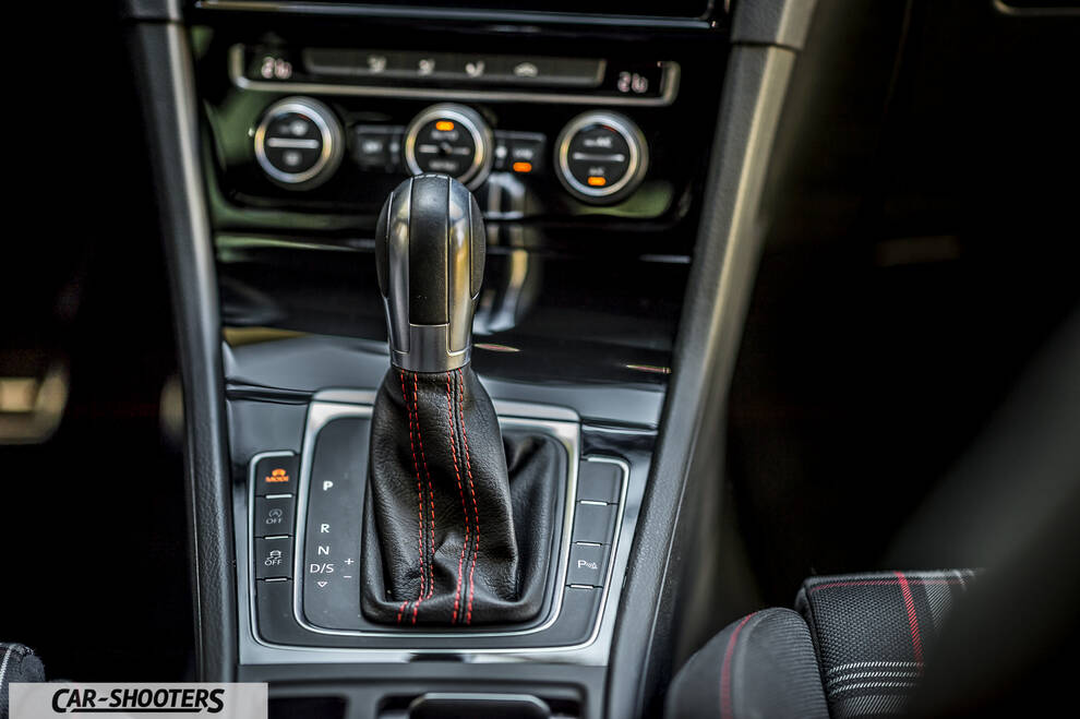 Volkswagen Golf GTI – interior, gear shifter and climate controls