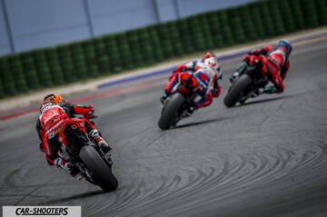detail, motorcycles racing on a track