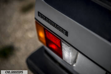 detail, taillight and badge close-up