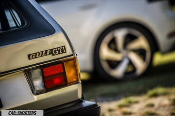 rear view, white rear taillight and badge close-up