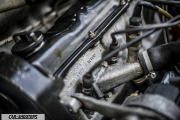 engine bay, valve cover close-up