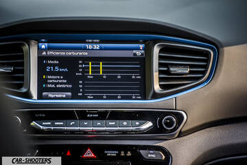 Hyundai Ioniq – dashboard, infotainment display and air vents