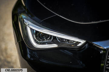 Infiniti Q60 – detail, headlight close-up
