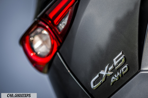 Mazda CX 5 – detail, rear badge close-up