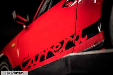 Porsche – side profile, red with carrera side decal