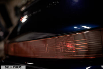 Porsche – detail, rear taillight close-up