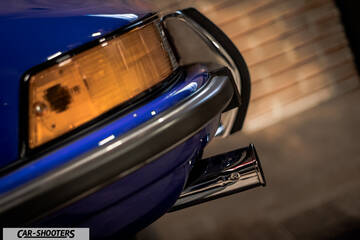 Porsche – detail, headlight and bumper close-up