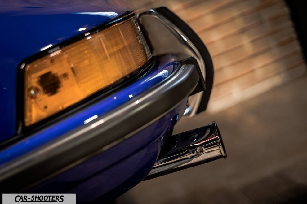 Porsche – detail, headlight and bumper close-up