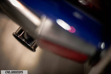 Porsche – detail, exhaust tip close-up