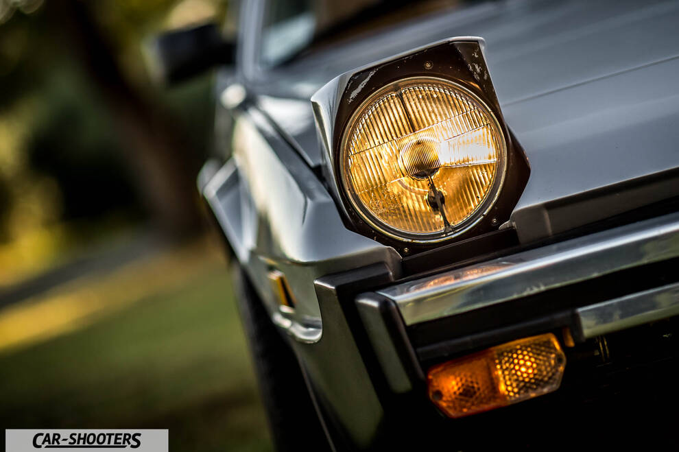 Fiat X1 9 Storia – detail, pop up headlight close up
