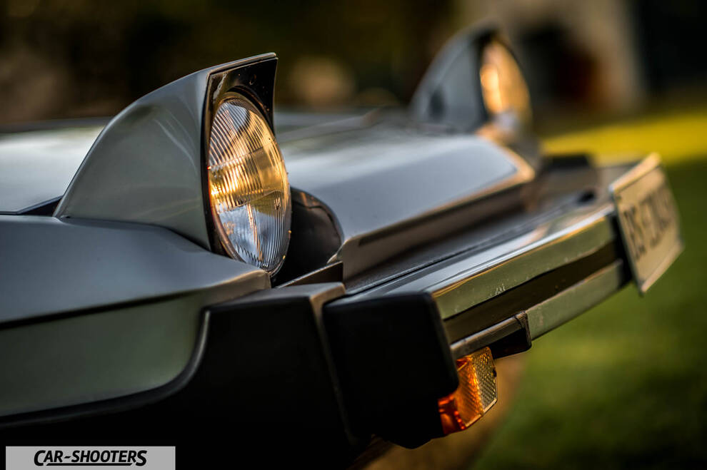 Fiat X1 9 Storia – detail, pop-up headlights close-up