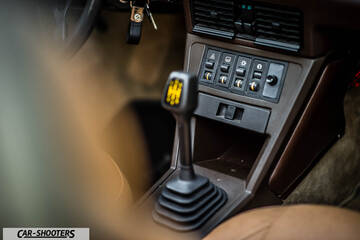 Fiat X1 9 Storia – interior, manual gear shifter and center console
