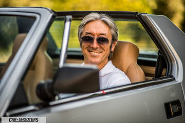 Fiat X1 9 Storia – interior, with driver in convertible