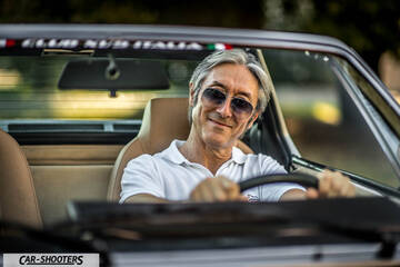Fiat X1 9 Storia – interior, man driving classic car