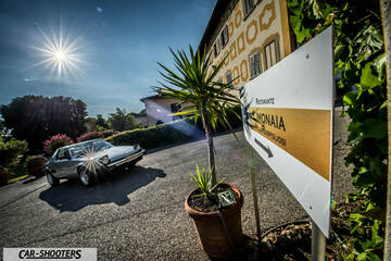 Fiat X1 9 Storia – front three-quarter, silver on a paved courtyard