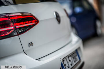 Volkswagen Golf R – detail, taillight and badge close-up