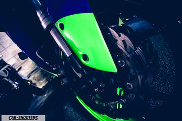 detail, brake disc and suspension close-up