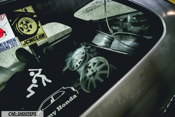 interior, spare wheels in the back