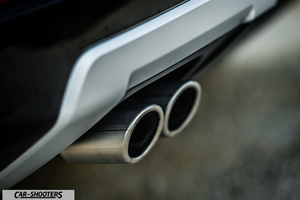 Seat Ateca – detail, dual exhaust tips close-up