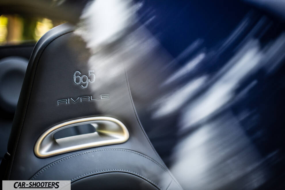 Abarth 695 Rivale – interior, leather bucket seat close-up