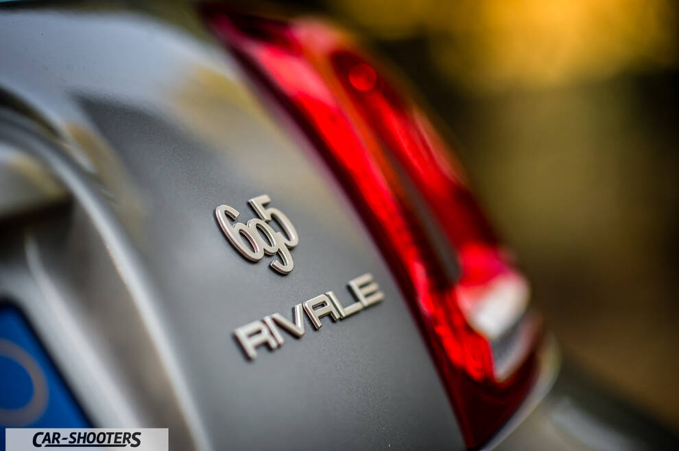 Abarth 695 Rivale – detail, rear badge close-up
