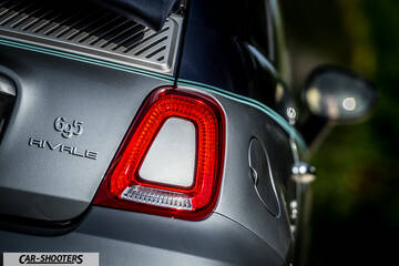 Abarth 695 Rivale – detail, taillight and badge close-up