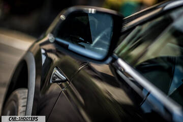 Tesla Model X – detail, side mirror close-up