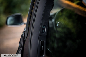 Tesla Model X – detail, door frame controls close-up