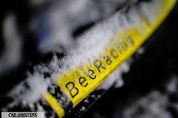 Suzuki Swift Sport – detail, close-up of bee racing sticker