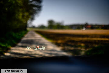 Toyota Corolla Hybrid – dashboard, heads-up display on a road