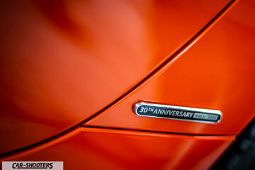 detail, anniversary badge close-up