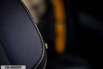 Volvo XC60 Polestar – detail, swedish flag tag on seat